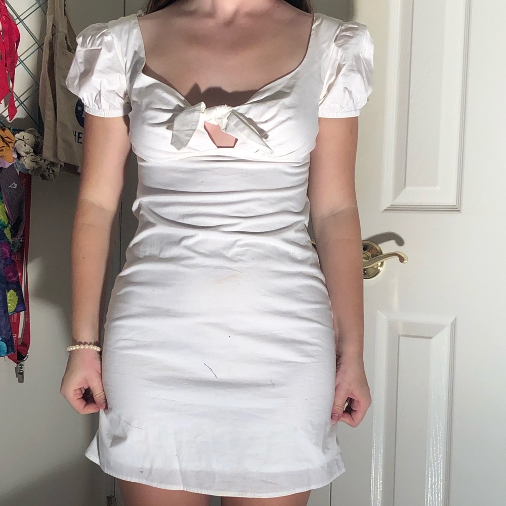 white dress